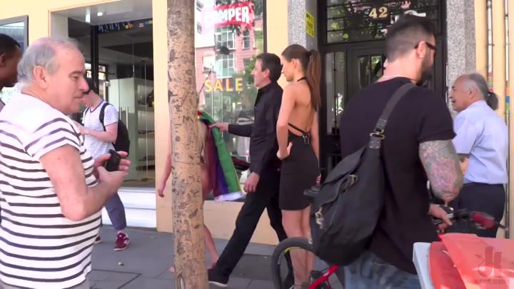 Public Disgrace – Busty Blonde Sienna Day Disgraced Fully Nude On Dirty Public Streets